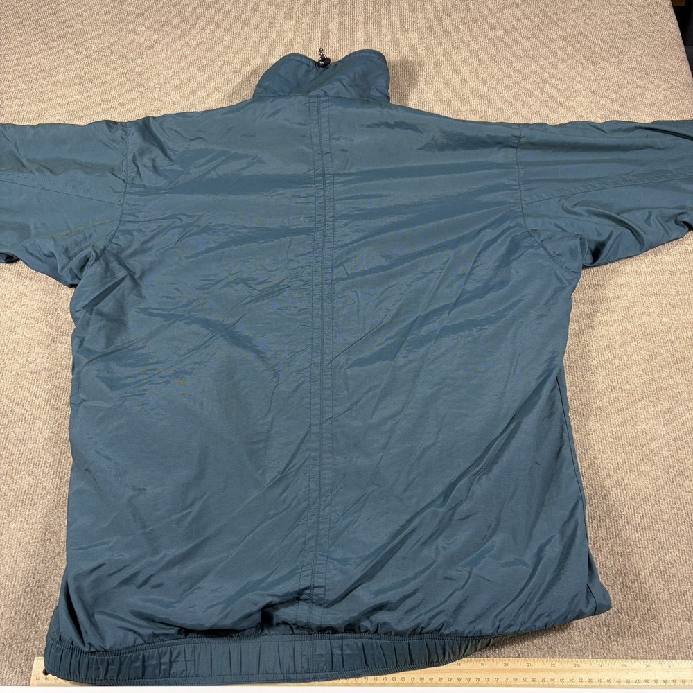 Vintage Patagonia Shelled Synchilla Jacket USA Womens M Fleece Lined Teal 90s - Picture 3 of 10